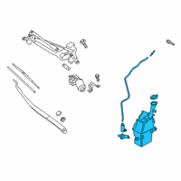 OEM Kia Forte Reservoir & Pump Assembly Diagram - 98610M7100