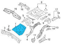 OEM 2022 Toyota GR86 Center Floor Pan Diagram - SU003-09141