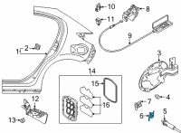 OEM 2020 Toyota Yaris Spring Diagram - 77366-WB001