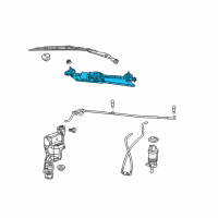 OEM 2009 Dodge Caliber Motor-Windshield WIPER Diagram - 5303780AG