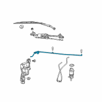 OEM Dodge Hose-Windshield Washer Diagram - 5303790AD