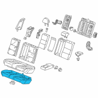 OEM 2009 Acura TSX Pad & Frame, Rear Seat Cushion Diagram - 82132-TL0-G01