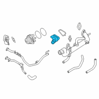 OEM 2017 Infiniti QX60 Thermostat Assembly Diagram - 21200-9HP0A