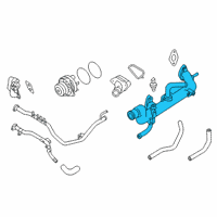 OEM 2010 Nissan Maxima Water Outlet Diagram - 11060-JA10A