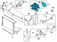 OEM 2022 Hyundai Sonata Thermal Management Module Diagram - 25600-2J001