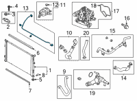 OEM Hyundai Sonata Hose Assembly-Water Diagram - 25450-L5000