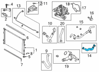 OEM 2022 Hyundai Sonata Hose Assembly-Heater Pipe Diagram - 25480-2J600