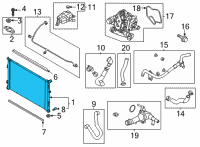 OEM 2022 Hyundai Sonata Radiator Assy Diagram - 25310-L5050