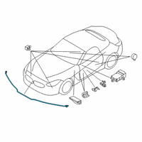 OEM BMW Z4 SENSOR FOR PEDESTRIAN PROTEC Diagram - 65-76-6-997-029