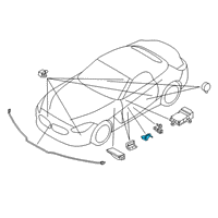 OEM 2020 BMW Z4 SENSOR, PASSENGER'S SEAT:657711 Diagram - 65-77-6-993-870