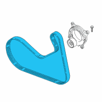 OEM BMW 340i Ribbed V-Belt Diagram - 11-28-8-613-707