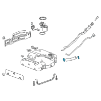 OEM 2008 Buick Lucerne Lower Hose Clamp Diagram - 11610236