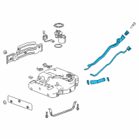 OEM 2019 Chevrolet Traverse Filler Pipe Diagram - 84712261