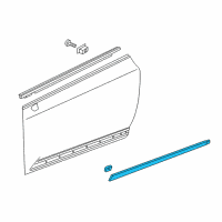 OEM 2014 Cadillac ELR Body Side Molding Diagram - 22890037