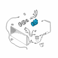 OEM 1996 Pontiac Grand Prix Compressor Assembly Diagram - 89018902