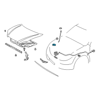 OEM Toyota Corolla Support Rod Holder Diagram - 53452-02030