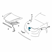 OEM 2004 Toyota Corolla Lock Assembly Diagram - 53510-02230