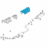 OEM Hyundai Elantra GT Protector-Heat Rear Diagram - 28795-G3200