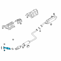 OEM Hyundai Elantra GT Front Muffler Assembly Diagram - 28610-F2400