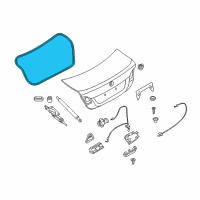 OEM 2012 BMW 128i Trunk Lid Sealing Diagram - 51-76-7-208-106