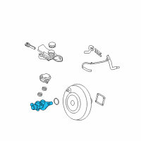 OEM Mercury Milan Master Cylinder Diagram - 9E5Z-2140-A