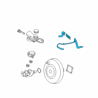 OEM 2009 Lincoln MKZ Vacuum Tube Diagram - 9H6Z-9C490-D