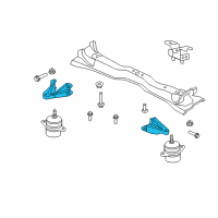 OEM 2008 Ford Mustang Support Bracket Diagram - 4R3Z-6028-AA