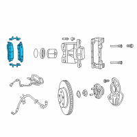 OEM 2021 Chrysler 300 PAD KIT-FRONT DISC BRAKE Diagram - 68501805AA