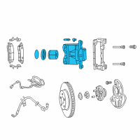 OEM Dodge Challenger CALIPER-Disc Brake Diagram - 5142557AB