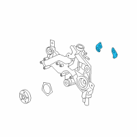 OEM Chevrolet Suburban 1500 Water Pump Assembly Gasket Diagram - 12630223