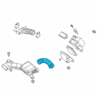 OEM 2015 Nissan NV200 Air Duct Diagram - 16554-3LM1A