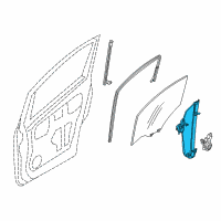 OEM 2018 Chevrolet City Express Window Regulator Diagram - 19316873