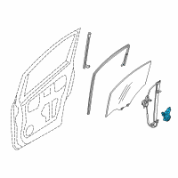 OEM 2016 Chevrolet City Express Window Motor Diagram - 19316876