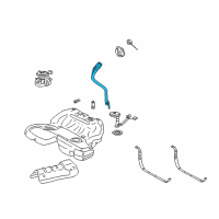 OEM 2006 Cadillac CTS Pipe Asm-Fuel Tank Filler Diagram - 15868849