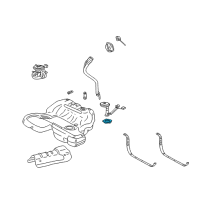 OEM 2003 Cadillac CTS Sending Unit Cam Diagram - 25740096