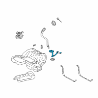 OEM 2003 Cadillac CTS Fuel Gauge Sending Unit Diagram - 25756354