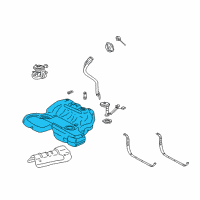 OEM Cadillac CTS Fuel Tank Diagram - 25894461
