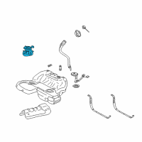 OEM Cadillac CTS Fuel Pump Diagram - 25756353