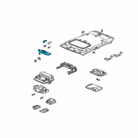 OEM 2006 Acura TSX Mirror Assembly, Driver Side Lamp (Clear Gray) Diagram - 83271-SEA-A81ZA