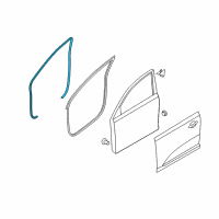 OEM 2016 Kia Sportage WEATHERSTRIP-Front Door Body Side Diagram - 821203W000