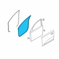 OEM 2014 Kia Sportage WEATHERSTRIP Assembly-Front Door Side Diagram - 821303W000