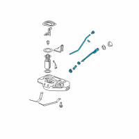 OEM 2010 Cadillac DTS Pipe Asm-Fuel Tank Filler Diagram - 25848959