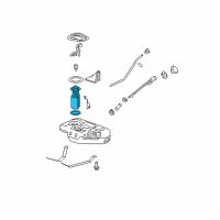 OEM Buick Lucerne Fuel Tank Fuel Pump Module Kit (W/O Fuel Level Se Diagram - 23120351