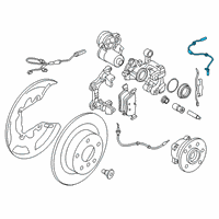 OEM 2016 BMW X1 Rear Abs Wheel Speed Sensor Diagram - 34-52-6-858-467