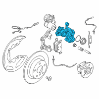 OEM BMW X1 CALIPER HOUSING LEFT Diagram - 34-20-6-895-441