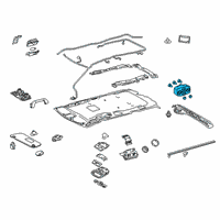 OEM 2015 Toyota Sienna Heater & AC Control Diagram - 55900-08120-B0