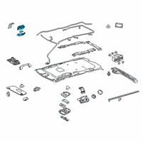OEM 2020 Toyota Sienna Reading Lamp Assembly Diagram - 81240-08030-B0
