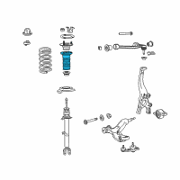 OEM 2021 Lexus RC350 Insulator, Front Coil Spring Diagram - 48157-30090