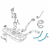 OEM Hyundai Accent Band Assembly-Fuel Tank LH Diagram - 31210-1R000