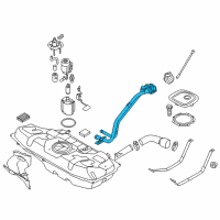 OEM 2015 Hyundai Accent Filler Neck & Hose Assembly Diagram - 31030-1R501